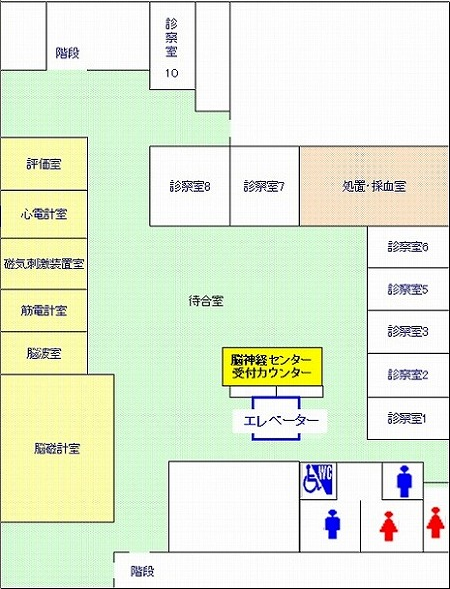 脳神経センター フロアマップ